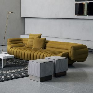 Fun Curved Design Banana Sofa