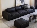 Luxury Style Big Black Bull Sofa