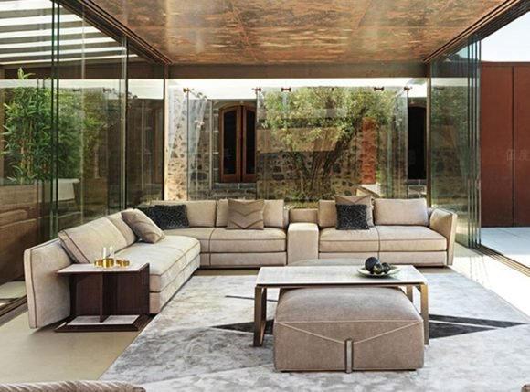 Elegant Modern Style Envelope Sofa