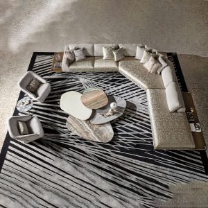 Italian Chic Roberto Cavalli Corner Sofa