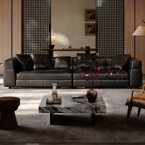 High-End Designer Blazer Sofa