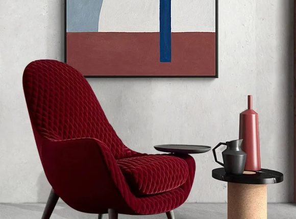 Minimalist Designer High-Back Leisure Chair