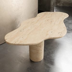 Nordic Natural Travertine Dining Table