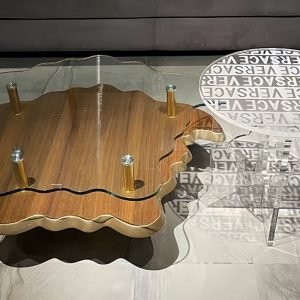 Asymmetric Tempered Glass Coffee Table