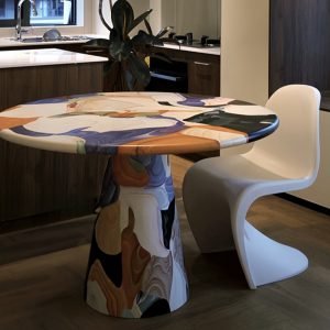 Artistic Painted Luxury Coffee Table