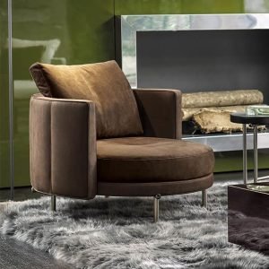 Simple Curved Comfortable Leisure Chair