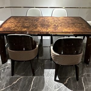 Light Luxury Bentley Wood Dining Table