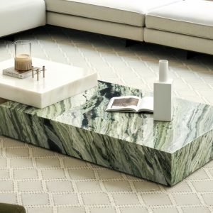 Luxury Rectangular Marble Coffee Table