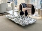 Modern Art Wave Acrylic Coffee Table