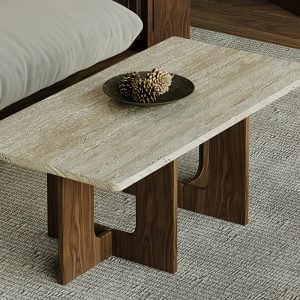 Wabi-Sabi Travertine Coffee Table