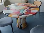 Creative Dutch Artist Painted Dining Table
