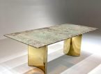 Luxury Amazon Green Marble Dining Table