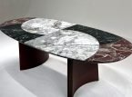 Three-Color Mosaic Luxury Marble Dining Table