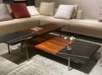 Rosewood and Marble Coffee Table