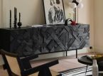 Bold Geometric Black Cabinet