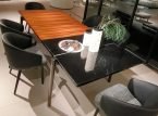Marble Inlay Rosewood Dining Table