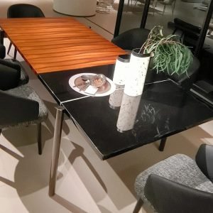 Marble Inlay Rosewood Dining Table