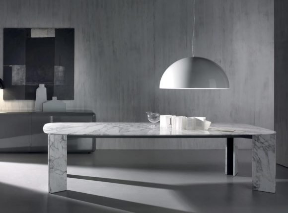 High-End Natural Marble Dining Table